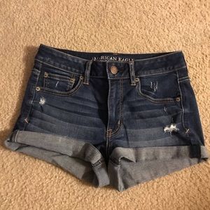 American Eagle Blue Jean Shorts